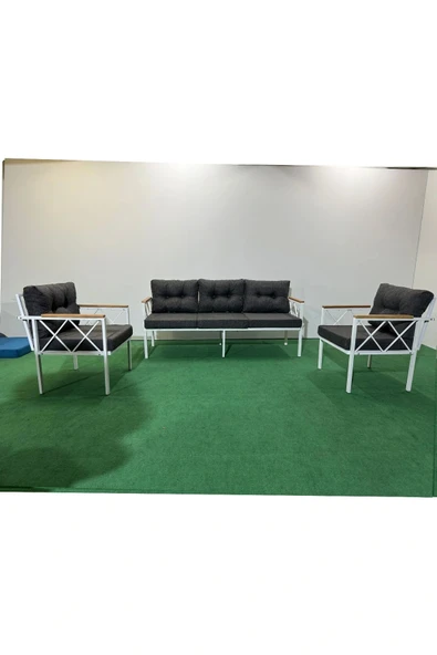 adımshops 3+1+1 Beyazprofil Bahçe,balkon,teras,cafe,çay Seti,oturma Grubu,koltuk Takımı,ofis Koltuğu
