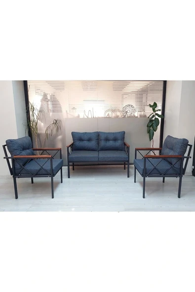 adımshops 2+1+1 Balkon-bahçe-kafe-çay Seti-koltuk Takımı-oturma Grubu-ofis Koltuğu - Resim 2