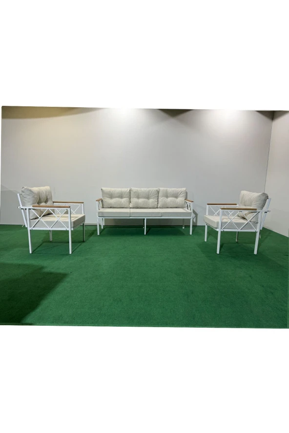 adımshops 3+1+1 Beyazprofil Bahçe,balkon,teras,cafe,çay Seti,oturma Grubu,koltuk Takımı,ofis Koltuğu