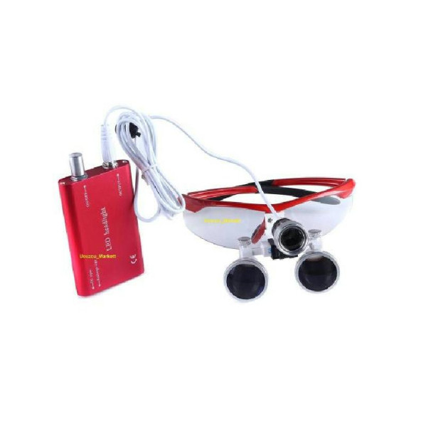 Tıbbi Cerrahi Büyüteç LED Işıklı 3.5x Büyütme Binoküler Gözlük - 3