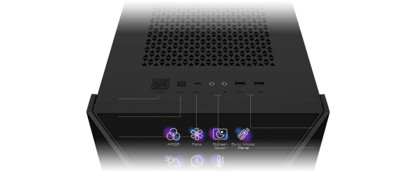 MSI MEG PROSPECT 700R Temperli Cam 4xARGB Fanlı ATX Gaming Bilgisayar Kasası - 6