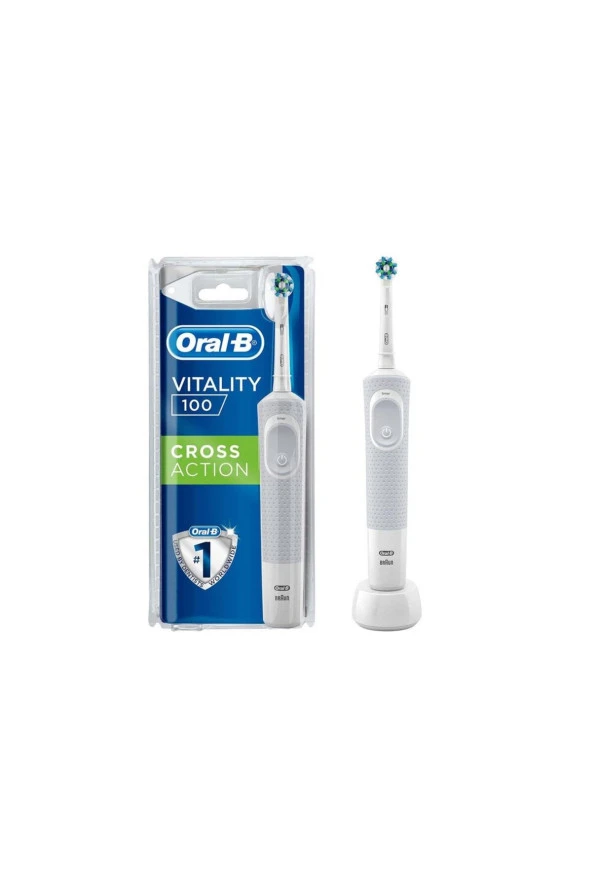 Oral B Vitality D100 Şarj Edilebilir Cross Action White Elektrikli Diş Fırçası