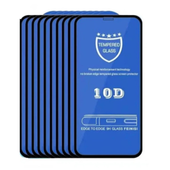 10 Adet iPhone 11 Uyumlu Ekranı Tam Kaplayan Koruyucu Cam