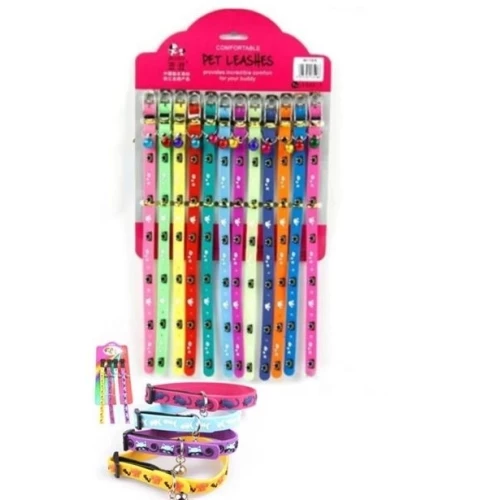 BİZAHMETGELSİN® Çıngıraklı Zilli Sevimli Renkli Slikon Kedi Köpek Boyun Tasması - 3