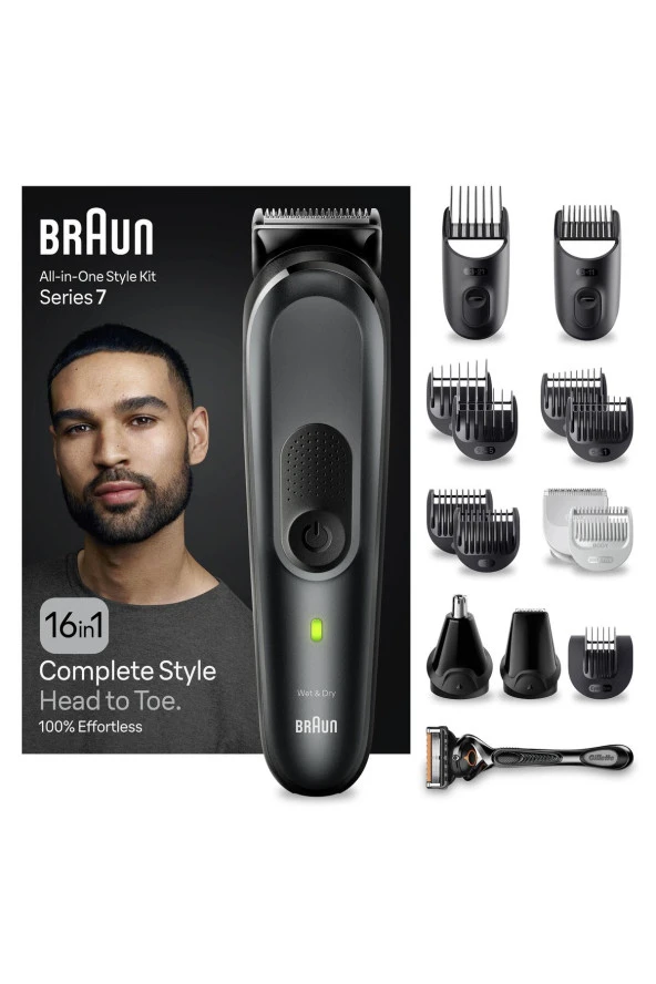 Braun Series 7 MGK7470 16'sı 1 Arada Erkek Bakım Kiti - Resim 8