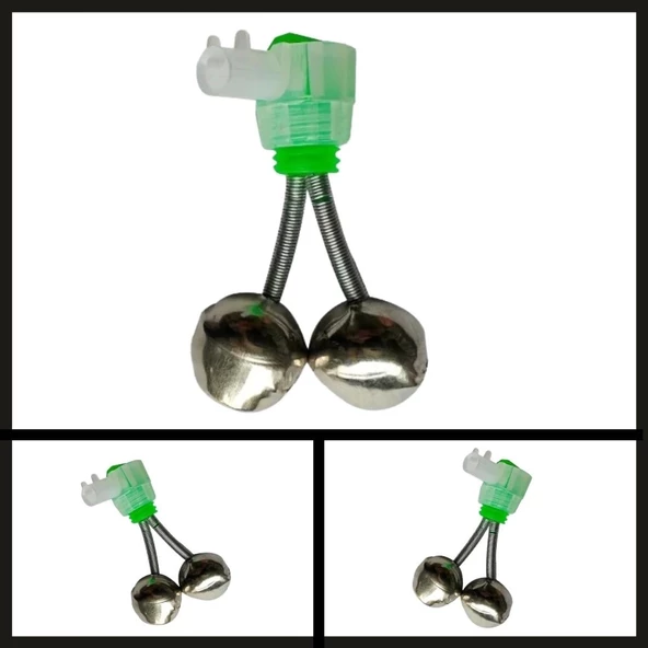 Uyguna-Yakala Çiftli Plastik Kıskaçlı Fosforlu Kamış Zili-LER.016