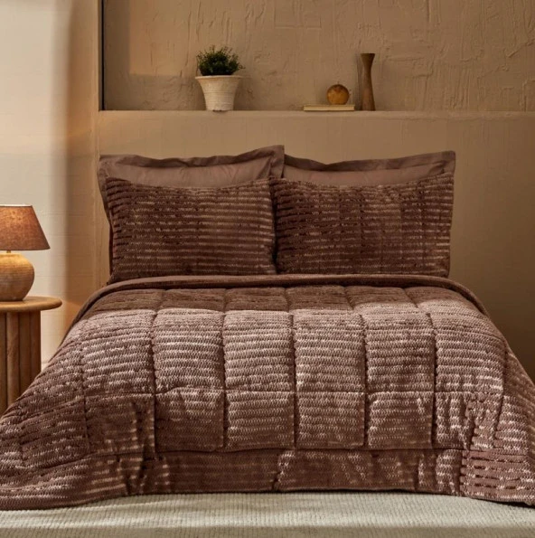 Karaca Home Monroe Vizon Çift Kişilik Pure Style Comfort Set