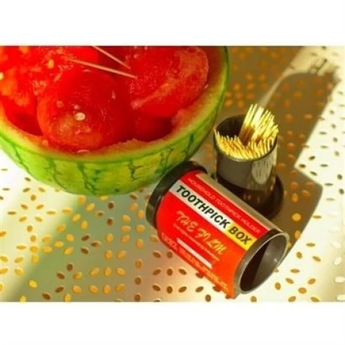 Dörtgen Fotoğraf Filmi Şeklinde Kürdanlık Kürdan Tutucu Kutu - Resim 2