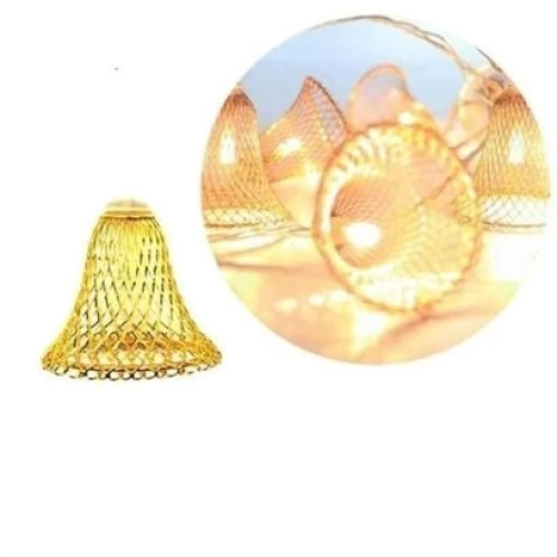 BİZAHMETGELSİN® Parti ve Özel Gün Dekorasyonu Çan Şeklinde Metal Şerit Led Işık - Resim 4