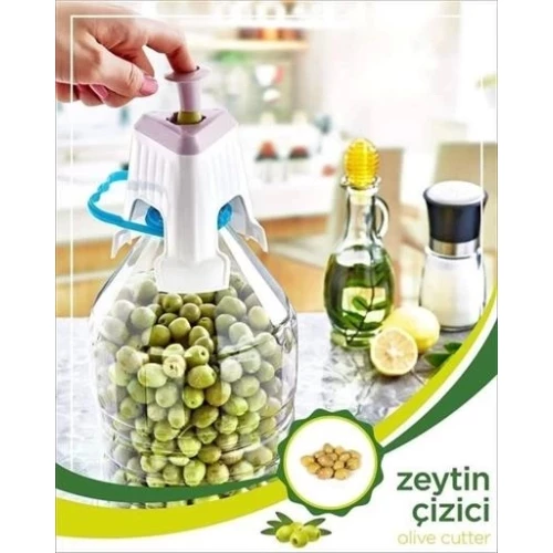 BİZAHMETGELSİN® Kolay Zeytin Dilme Çizme Aparatı Pratik Kolay Zeytin Çizici Alet