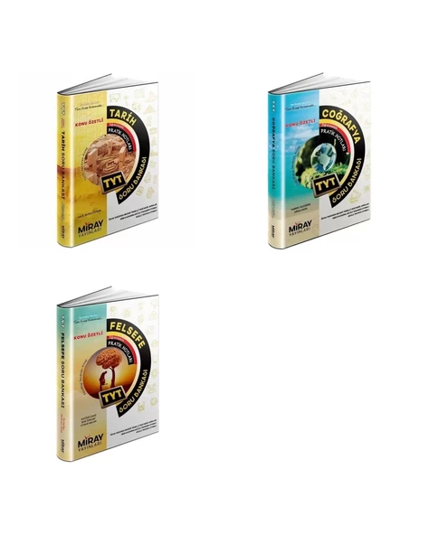 Miray TYT Tarih Coğrafya Felsefe konu Özetli Soru Bankası ürün görseli