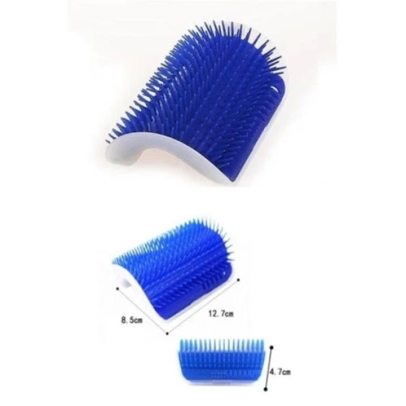 BİZAHMETGELSİN®  Pratik Kedi Tüyü Kaşıma Ve Tarama Aparatı Duvara Monte Kaşıma Aleti - Resim 10