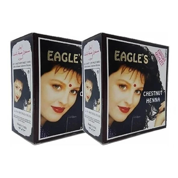 Eagles Hint Kınası Kestane Renk (Chestnut Henna) 6Lı Paket 2 Adet