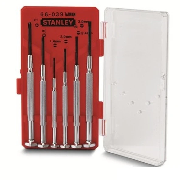 Stanley 1-66-039 Saatçi Tornavida Seti 6 Parça