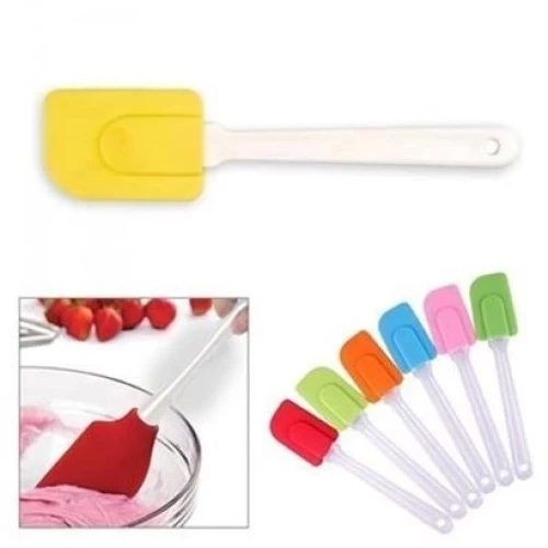 BİZAHMETGELSİN® Dekoratif Renkli Silikon Spatula Pratik Sevimli Spatula Kaşık