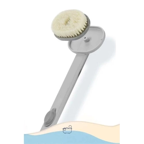 BİZAHMETGELSİN®  Duş Jeli Hazneli Uzun Saplı Banyo Sırt Fırçası - Resim 11