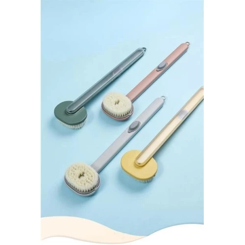 BİZAHMETGELSİN®  Duş Jeli Hazneli Uzun Saplı Banyo Sırt Fırçası - Resim 12