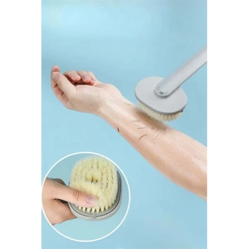 BİZAHMETGELSİN®  Duş Jeli Hazneli Uzun Saplı Banyo Sırt Fırçası - Resim 9