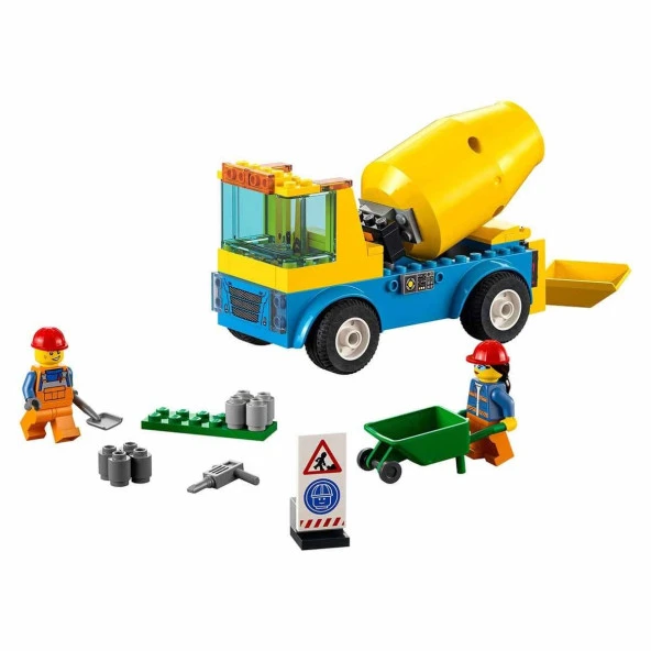 LEGO City Beton Mikseri Çocuklar İçin Gerçekçi Oyuncak Inşaat Aracı Yapım Seti (85 Parça) - 2