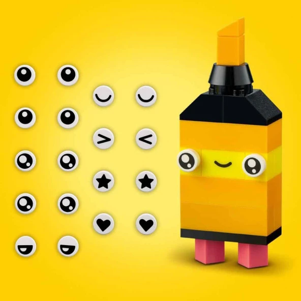 LEGO Classic Yaratıcı Neon Eğlence Çocuklar için Canlı Renkli Parçalar İçeren Yaratıcı Oyuncak (333 Parça) - 7