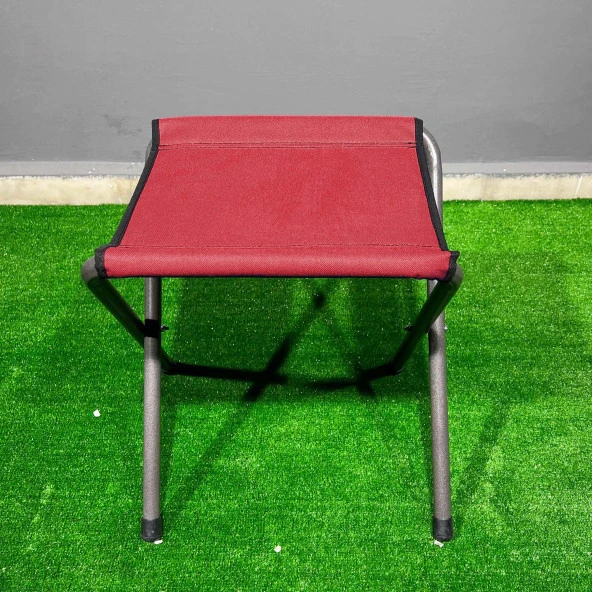 Argeus Katlanabilir Pedli Tabure Bordo - 2