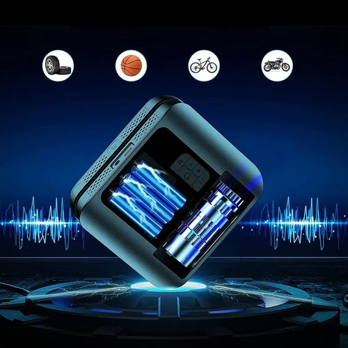 KOBB KB420 12Volt/Şarjlı 150PSI Taşınabilir Dijital Basınç Göstergeli Led Aydınlatmalı Lastik Şişirme Pompası - 5