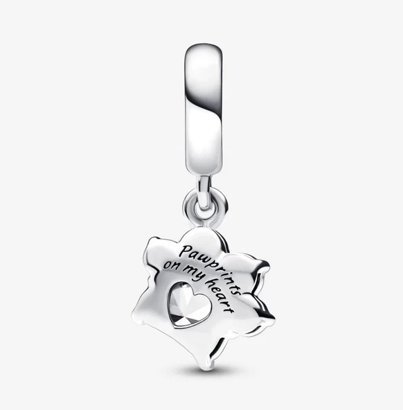 Pandora 792247C01 - Işıltılı Pati İzi Sallantılı Charm - Resim 2