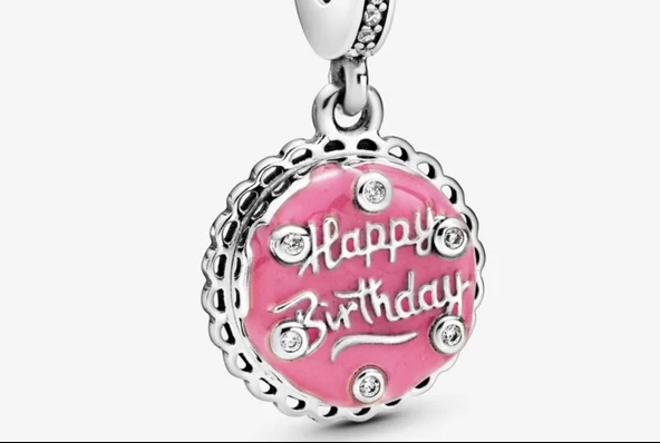 Pandora 798888C01-Pembe Doğum Günü Pastası Sallant - 2