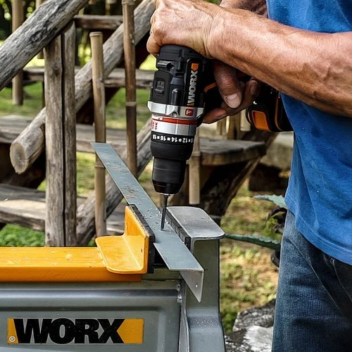 WORX WX-JCR 20Volt/2.0Ah Li-ion Çift Akülü Kömürsüz Profesyonel Darbeli Şarjlı Matkap - 3