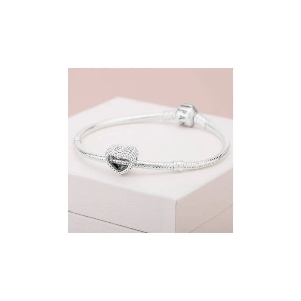 Pandora 797516-Boncuklu Kalp Küresi Charm - 3
