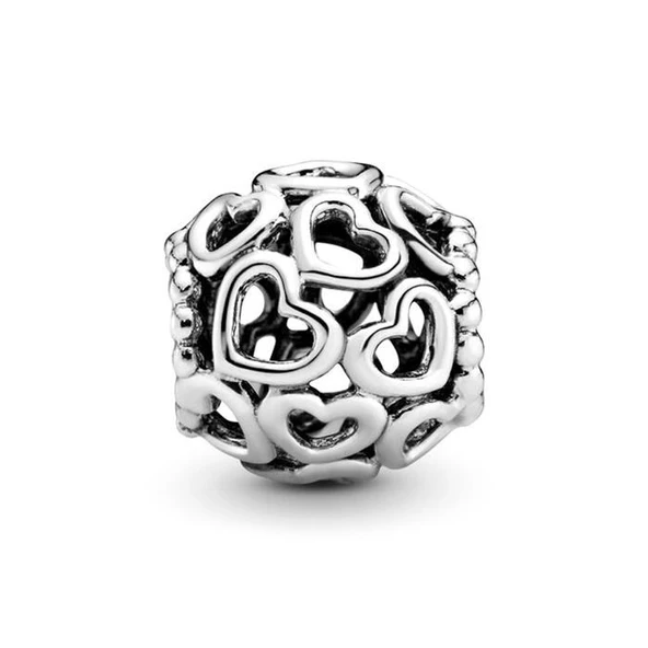 Pandora 790964-Kafes İşi Kalbini Aç Charm
