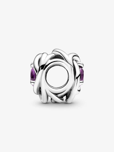 Pandora 790065C02-Mor Sonsuzluk Sarmalı Charm - Resim 3