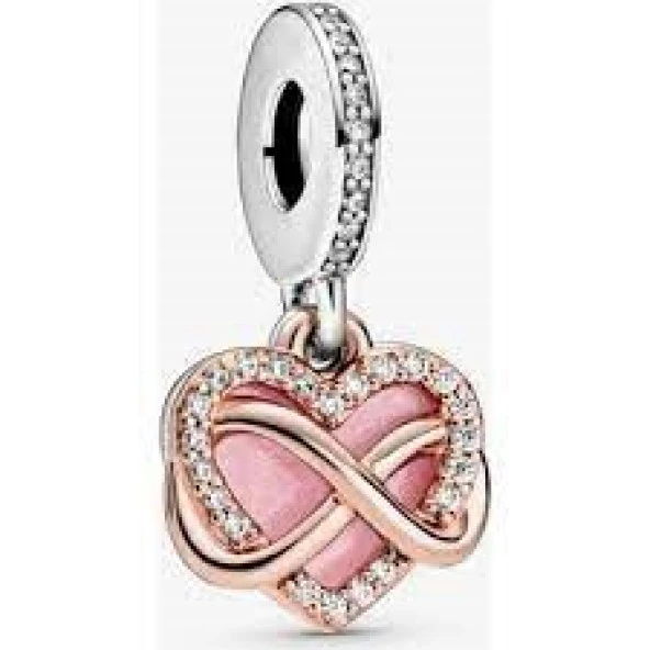 Pandora 788878C01-Işıltılı Sonsuz Sevgi Sallantılı Charm - 3