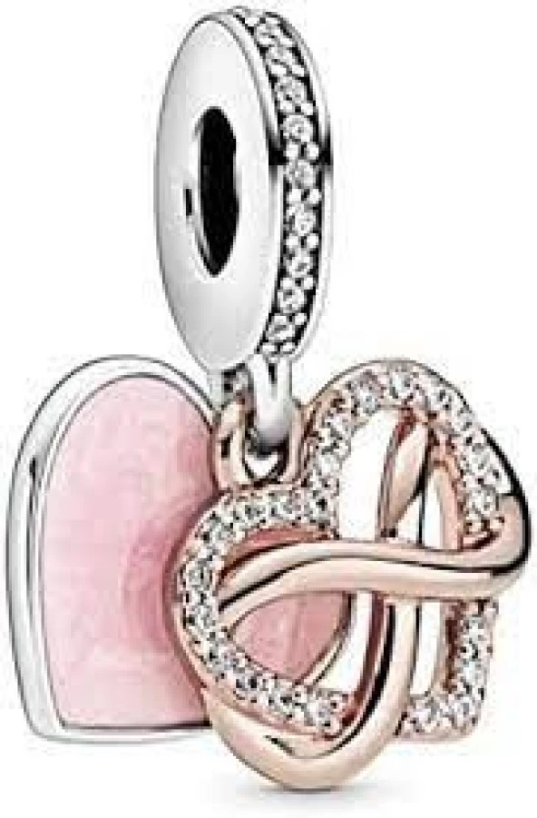 Pandora 788878C01-Işıltılı Sonsuz Sevgi Sallantılı Charm - 5