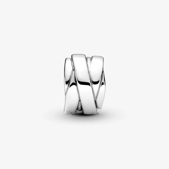 Pandora 799502C00 Parlak Şerit Klips Charm - 2