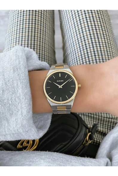 Burker Emma Black Gold Silver Kadin Kol Saati - Resim 2
