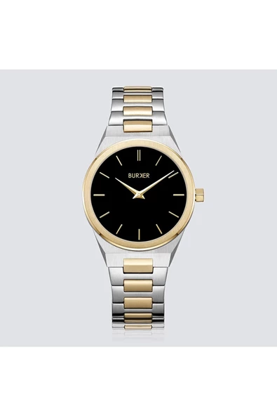 Burker Emma Black Gold Silver Kadin Kol Saati