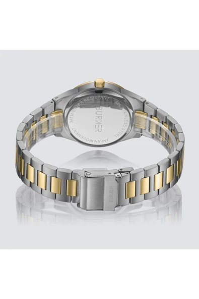 Burker Emma Black Gold Silver Kadin Kol Saati - Resim 4