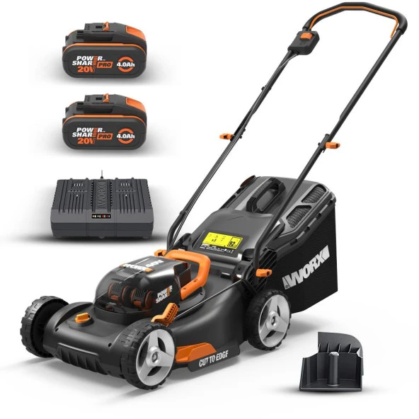 WORX WG743E 40Volt 4.0Ah. Li-ion 40cm Profesyonel Şarjlı Çim Biçme - 6