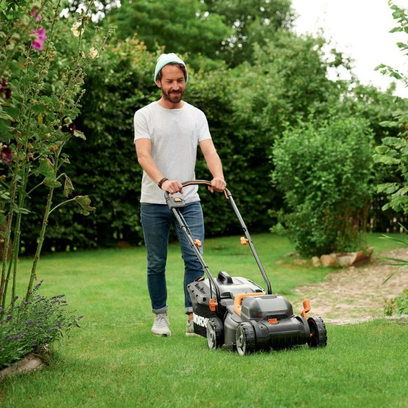 WORX WG743E 40Volt 4.0Ah. Li-ion 40cm Profesyonel Şarjlı Çim Biçme - 7