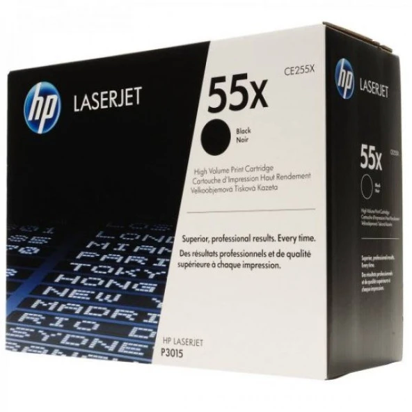 Hp CE255X (55X) Kutu Hasarlı Siyah Orjinal Toner