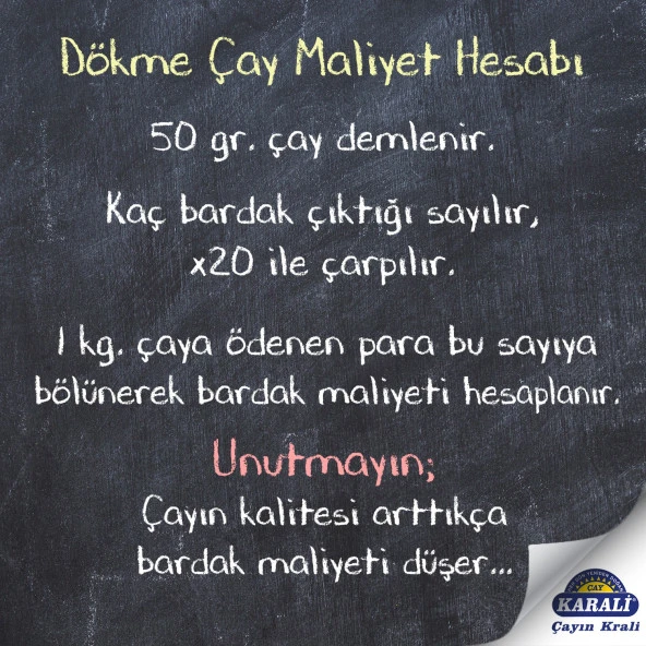 Karali Demliğin Bekledği Siyah Çay 5000 gr - Resim 5