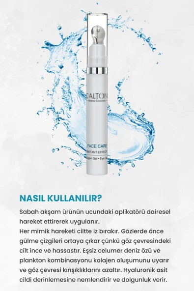 Tüm Ciltler Için Kaz Ayaklarına Karşı Anında Etkili Anti Aging Sıkılaştırıcı Face Care Göz Jeli - 4