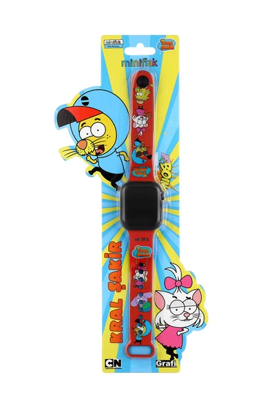 Miniflak Kral Şakir Lisanslı KS5089 Kırmızı Led Çocuk Kol Saati - Resim 3