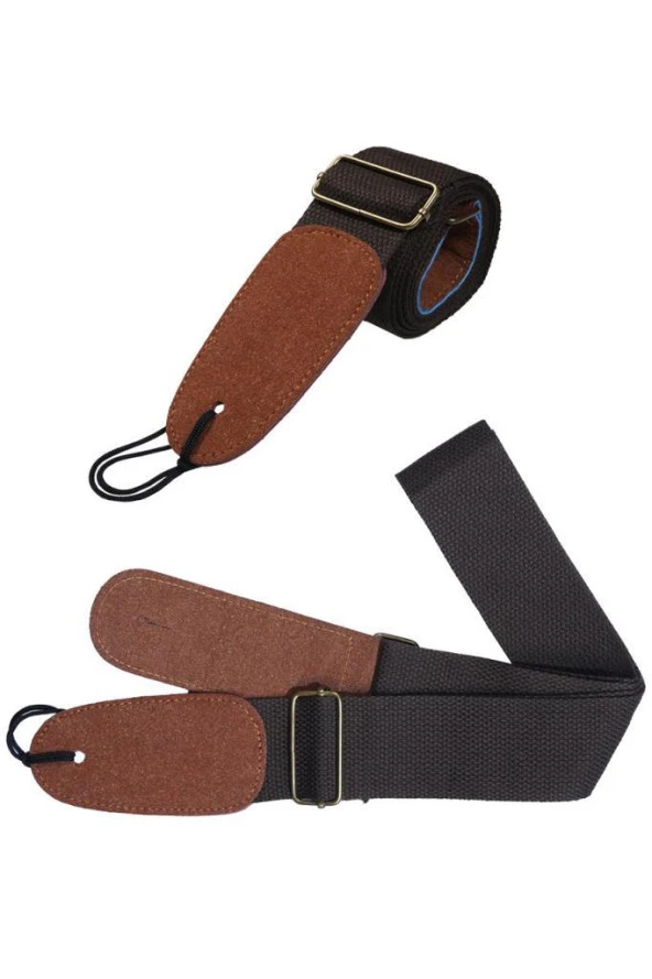 Midex HG20 Gitar Omuz Askısı Kahve Renk 5 mm Genişlik 87-146 cm - 2