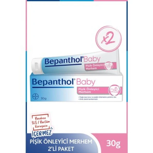 Bepanthol Baby Pişik Önleyici Merhem 30 Gr 2li Paket