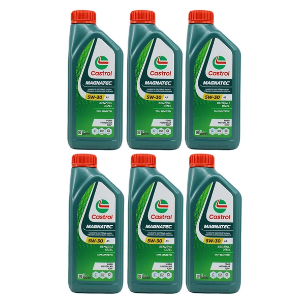 Castrol Magnatec 5W-30 A5 1 Lt Motor Yağı (6 Adet)