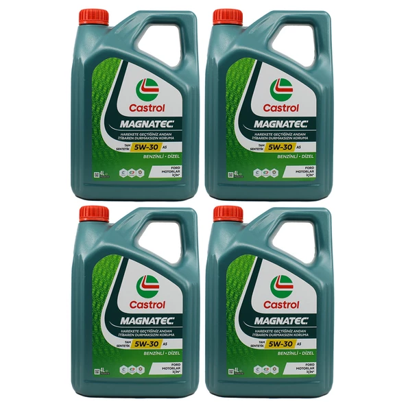 Castrol Magnatec 5W-30 A5 4 Lt Motor Yağı (4 Adet)