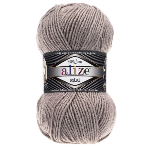 Alize Superlana Midi Örgü İpi 541 Vizon