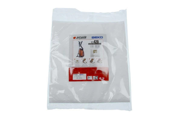 Arçelik ile Uyumlu TT420 Süpürge Bez Toz Torbası - 5 adet - Resim 3